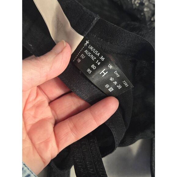 Panache Envy Side Support Lace Balconette Bra Sz. 36H - Picture 5 of 9